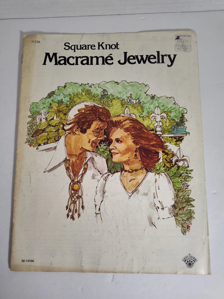 Макраме квадратный узел ювелирных изделий книга H236 ожерелье браслет серьги ошейник узоры - Изображение 1 из 3