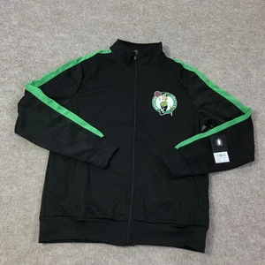 Giacca Boston Celtics uomo piccola nera verde NBA basket full zip riscaldamento - Foto 1 di 15