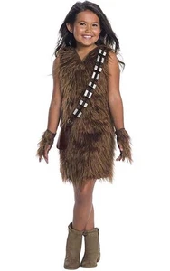 VESTIDO CHEWBACCA DE LUJO CON LICENCIA STAR WARS NIÑO NIÑA DISFRAZ HALLOWEEN - Imagen 1 de 2
