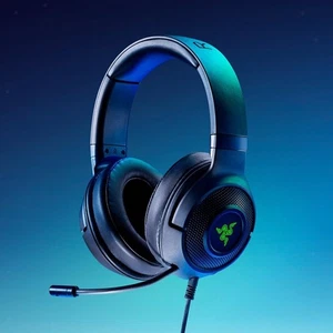 Universal USB Gaming Headset On Ear Headphones Earpiece Mic for PC New - Picture 1 of 7