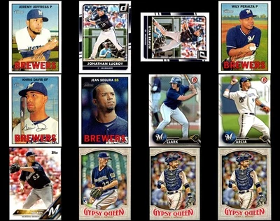Lote de tarjetas Milwaukee Brewers (63) 2016 - ¡Trae a casa algo verdaderamente notable! Foto 1 de 4