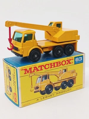 Matchbox Lesney No63c Dodge Crane Truck Yellow,  STUNNING CONDITION Original Box - Image 1 of 4