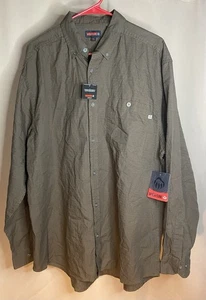 Wolverine 100% Cotton Men's Button Up Work Shirt Brown Size 2XL BISON VTG 2012🔥 - Picture 1 of 4