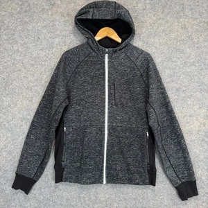 Lululemon Hoodie Jacket Mens Large Best Coast Heavyweight Knit Dark Gray Zip - Picture 1 of 14
