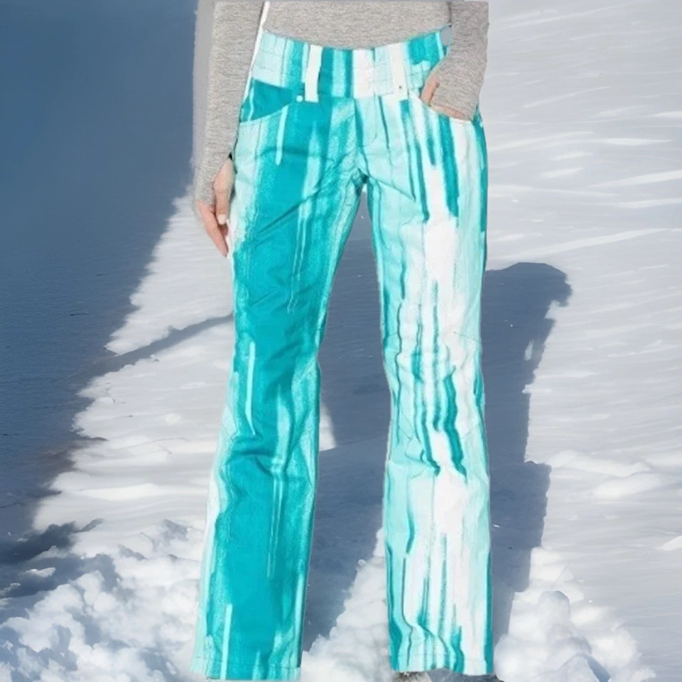 Pantalones de esquí Under Armour para mujer snowboard talla XL Storm 3 verde azulado impermeables Barbie Foto 1 de 4