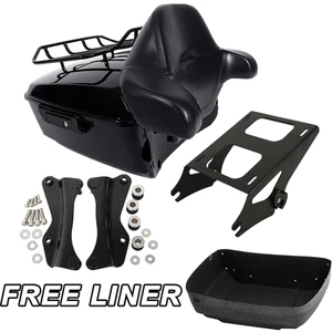 Black King Trunk Pad Mount Rack Docking Kit Fit For Harley Touring 2014-Up 2024 - Picture 1 of 16