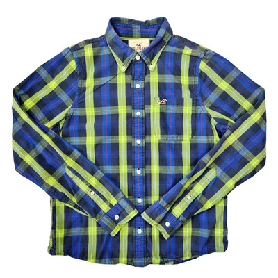 Y2k Hollister Plaid Shirt Mens XL Beach 2000s Coastal Preppy Casual Everyday - Image 1 of 4