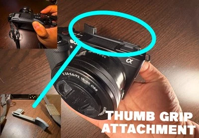 Hot Shoe Thumb Up 3d Print Grip for Sony ZV-E10 ZV-E10II Camera Support Handle - Image 1 of 4