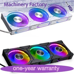 Phanteks D30 Reversed Fan - D30-120 D-RGB 12CM - 3-packBLACK/White - Afbeelding 1 van 8