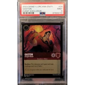 2023 Disney lorcana En P1 Event Exclusive #24 Gaston PSA 9 GEM MINT - Picture 1 of 1
