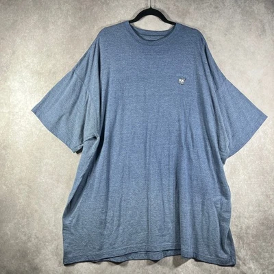 Винтажная мужская рубашка с большими собаками размер 5X синий короткий рукав вырез лодочкой повседневная повседневная  - Изображение 1 из 4