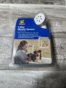 Pulverizador de ducha para mascotas Top Paw Rinse Ace de 3 vías conexión rápida desmontable manguera de 8 pies - Imagen 1 de 4
