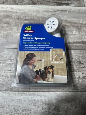 Top Paw Rinse Ace 3 Way Pet Shower Sprayer Quick-Connect Detachable 8 Foot Hose  - Image 1 of 4