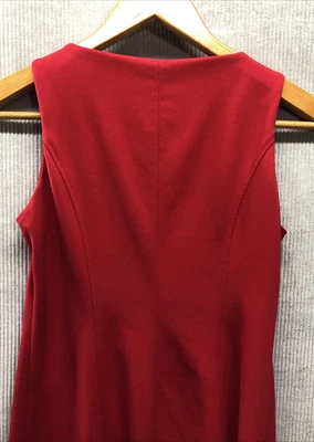 Tommy Hilfiger Dress Size Red 8 Sleeveless Career Party Holiday - Image 1 of 4
