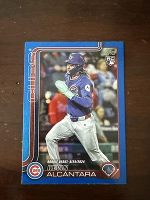 2025 Topps Update Kevin Alcantara RC True Blue #US128 /150 - Image 1 of 3