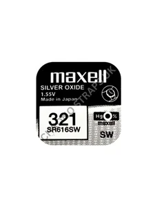 Maxell 321 / SR616SW Silver Oxide Watch Battery - Picture 1 of 1