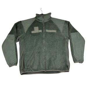 US Military Cold Weather Fleece Jacket Polartec Mens Medium Regular Green - Picture 1 of 8
