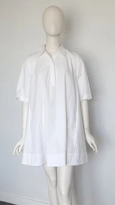 COS Size 34 Aus 6 White Collared Oversized Short Swing Shirt Dress - Picture 1 of 12