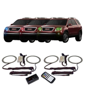 Kit de halo de faros Bluetooth multicolor RGB para GMC Acadia 07-12 - Imagen 1 de 6