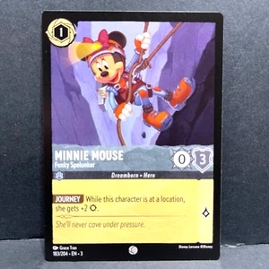 2024 DISNEY LORCANA INTO THE INKLANDS MINNIE MOUSE 183/204 COMÚN  - Imagen 1 de 2