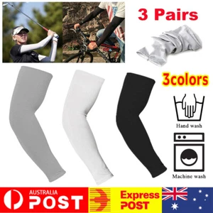 1-3Pairs Anti UV Cooling Arm Sleeves Sun Sleeves Protection Cover Unisex Sport - Picture 1 of 22