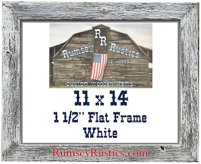 Moldura para fotos 11x14" TURQUESA celeiro rústico madeira lavada primitiva - Imagem 1 de 4