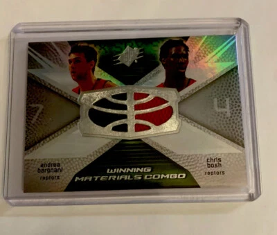 SPXWinning Materials, Andrea Bargnani/Chris Bosh, Raptors, #WMC-BB,N/M Cond - Image 1 of 2