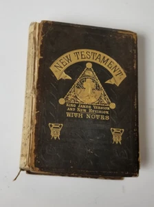 Antique Bible c1881 New Testament Illustrated  - Bild 1 von 12