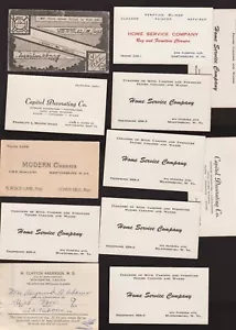 Lote de 12 tarjetas de visita Martinsburg WV Winchester Va vintage g3 - Imagen 1 de 6