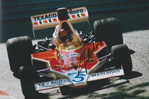 Emerson Fittipaldi **HAND SIGNED** 8x12 photo ~ AUTOGRAPHED ~ Formula One 1 - Picture 1 of 1