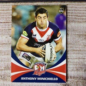 NRL Daily Telegraph Trading Card 2011 ~ Roosters ~ Anthony Minichiello 162