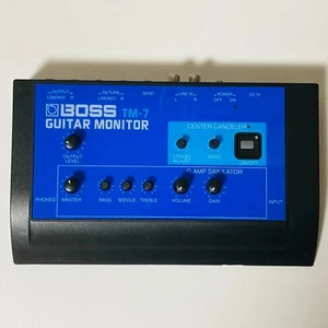 Boss Guitar Monitor Amplifier Simulator TM-7 Made in Taiwan Tested from Japan - Picture 1 of 16