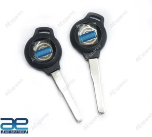 Pair Blank Key For Royal Enfield Interceptor Continental Gt 650 Meteor 350 - Picture 1 of 12