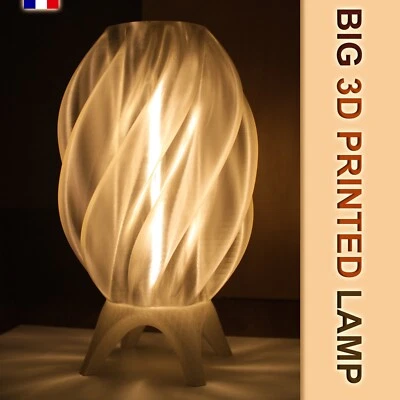 Lámpara grande impresa en 3D de 20′′ 50 cm Foto 1 de 4