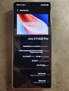 VIVO X Fold3 Pro 512GB Unlocked - White - Picture 1 of 4