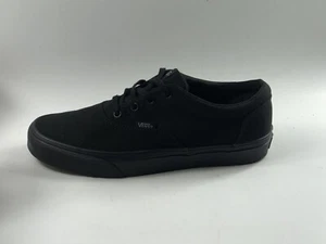Vans Triple Black Low Women's 9.5 Skate Canvas Shoes Excellent Conditions - Picture 1 of 9