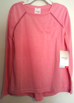 Danskin Now Pink Slipper or Black Soot Long Sleeve Shirt Size 6-6X Loose Fit NWT - Image 1 of 4
