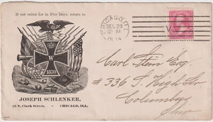 Chicago ILL illust advt Fraternal Joseph Schlenker Military Regalia (b450) - Picture 1 of 2