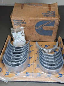 Genuine Cummins Main Bearing Kit 3801260 and Lockplates 3009213 N14 OEM - Bild 1 von 6