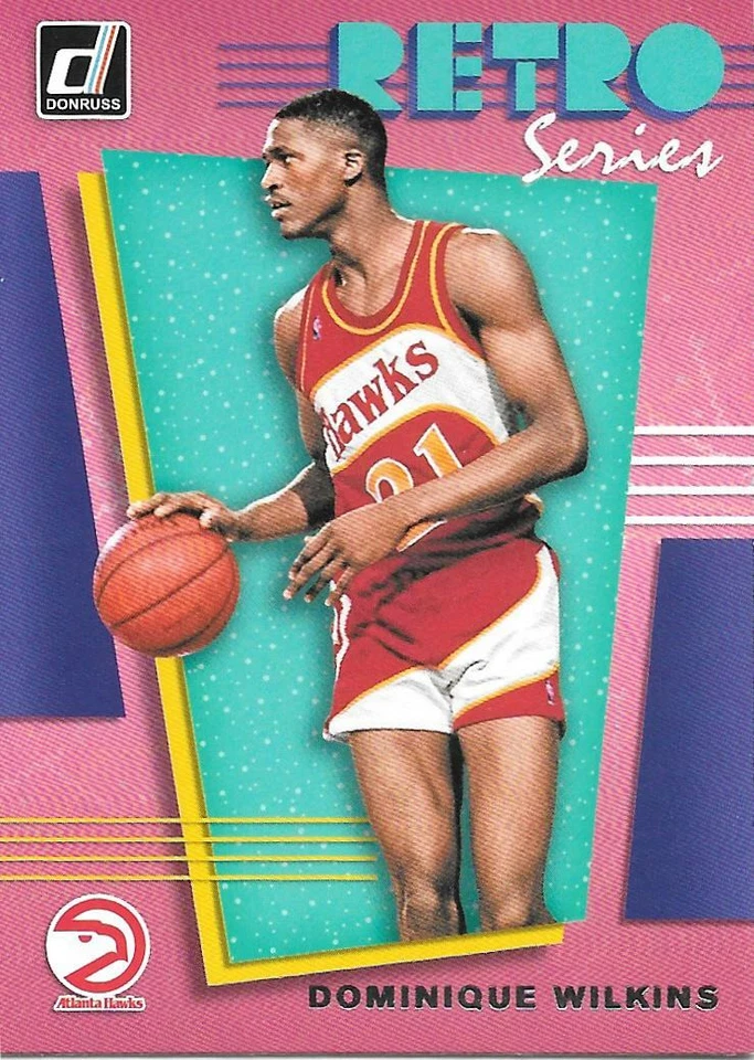 2019/20 Donruss Basketball DOMINIQUE WILKINS  RETRO Series - ATLANTA HAWKS - #1 - Image 1 of 1
