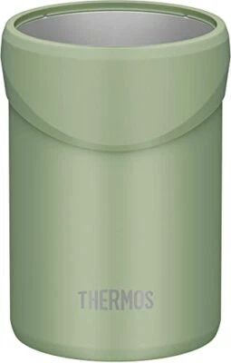 Porta latas refrigerador THERMOS para latas de 350 ml tipo bidireccional caqui JDU-350 KKI Foto 1 de 4