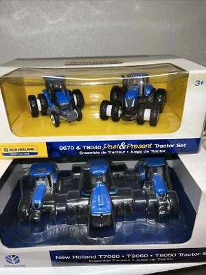 1/64th New Holland Tractor Set - T7060 T9060 T8050 + Past & Present Set!! - Image 1 of 4