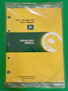John Deere 700.720.740 Farm Wagons Manual de Operador (Sellado) -2000 (Original) - Imagen 1 de 2