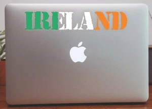 Ireland Outline Flag Map Laptop Bumper Window Sticker Proud to be Irish - Picture 1 of 4