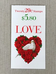 U. S. Stamp Booklet - Scott #BK214, LOVE 29-Cent - Picture 1 of 3