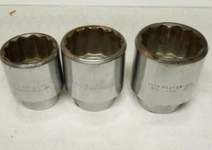 Proto Professional 3/4" Unità Set di 3 prese cromate USA - Foto 1 di 6