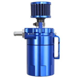 Aluminio Decantador de aceite Oil catch Recuperador de aceite de T6061 Azul - Imagen 1 de 12