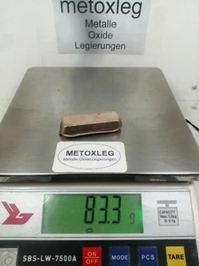Beryllium-Kupfer 96/4 CT/ Be Ingots/ Barren/Beryllium/83,3 Gramm/Analyse - Bild 1 von 5