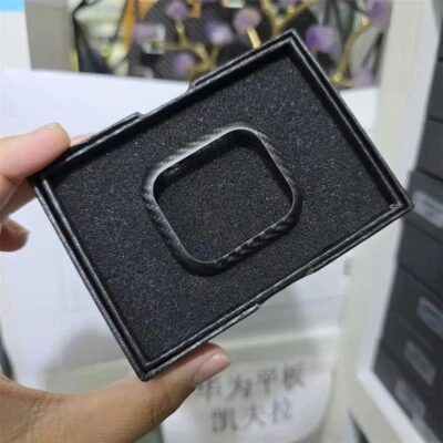 Funda rígida de fibra de carbono genuina para Apple Watch Series 10 parachoques 42 mm 46 mm Foto 1 de 4