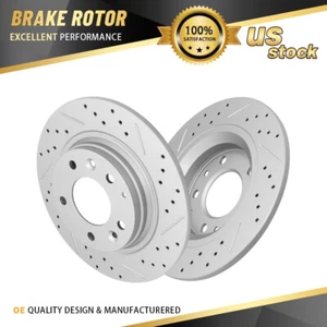 Rear Brake Rotor Pair For Ford Fusion Mazda 6 MX-5 Miata Lincoln MKZ Protege 626 - Picture 1 of 6